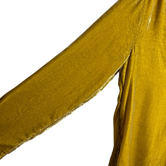 NWT Anthropologie Melody Velvet Tunic Dress Chartreuse Size S - Picture 7 of 16
